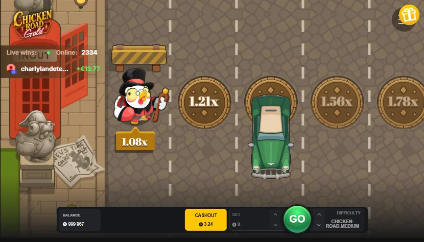 Chicken Road Gold slot features and rtp