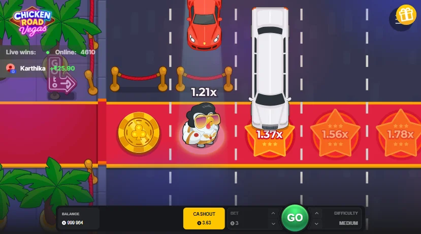 Chicken Road Vegas demo gameplay