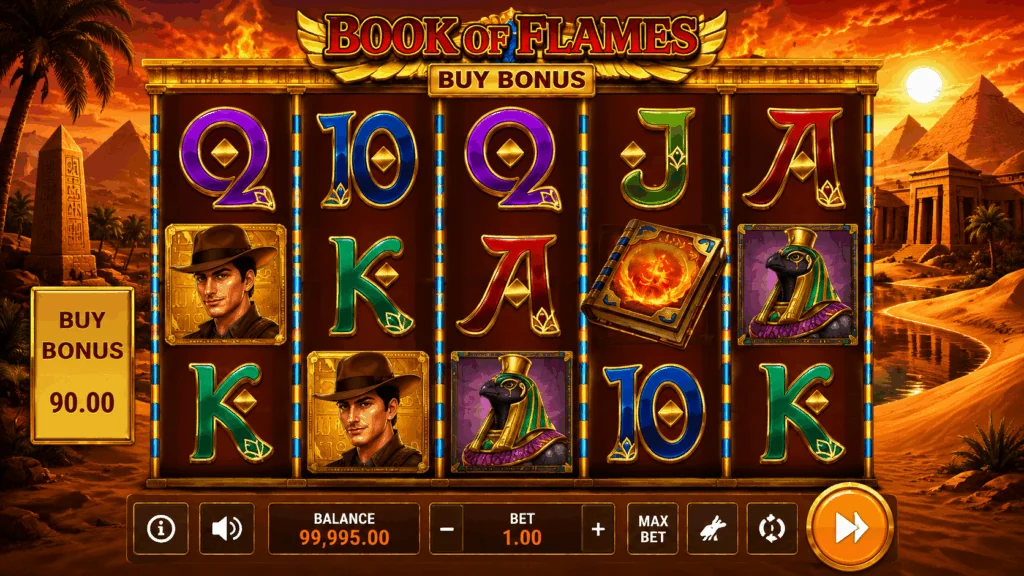 how to play Book of Flames: Hold & Win slot game