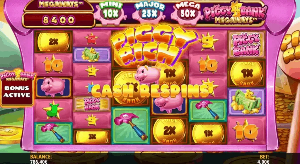 Piggy Bank Megaways slot features and rtp