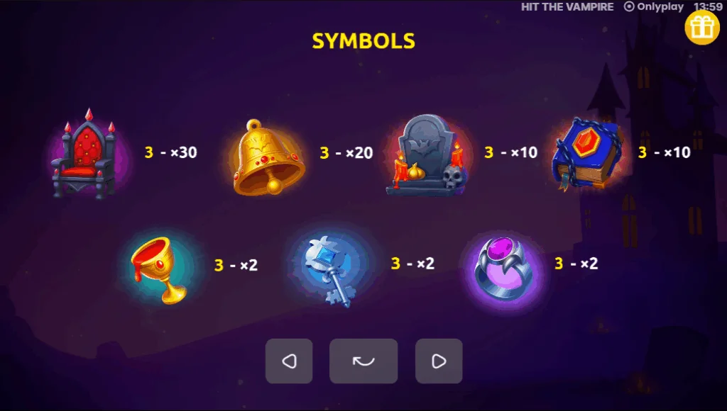 Hit the Vampire slot features and rtp