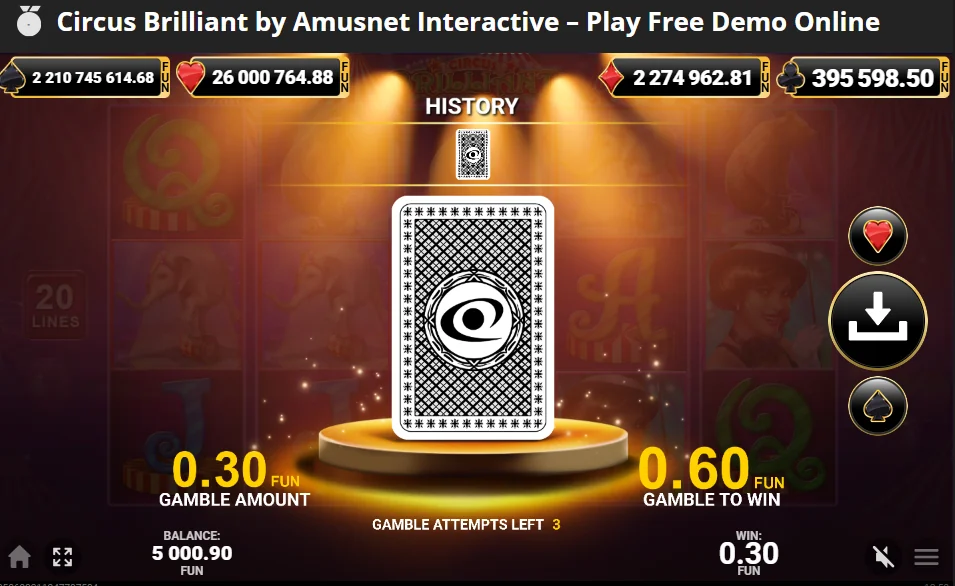 how to play Circus Brilliant slot game