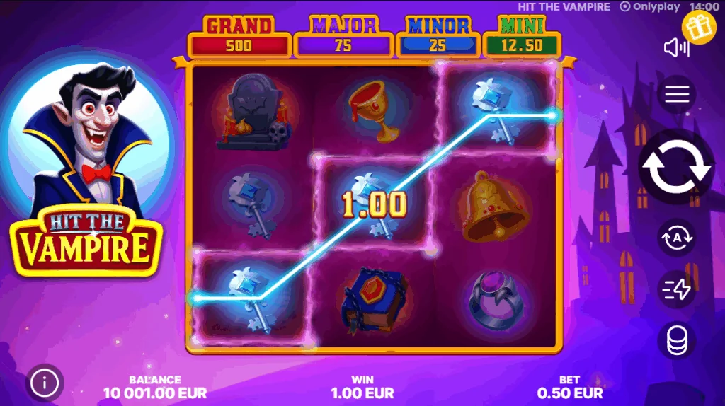 how to play Hit the Vampire slot game