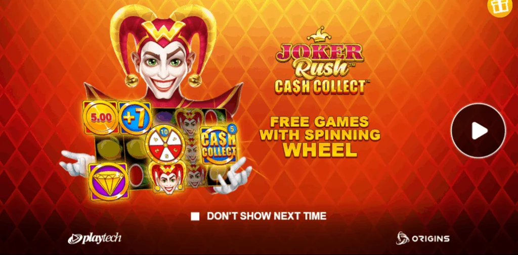 how to play Joker Rush: Cash Collect slot game