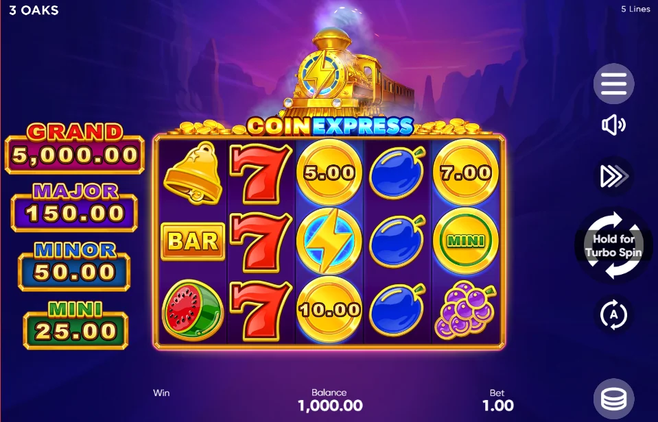 Coin Express slot game screenshot