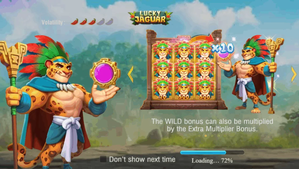 Lucky Jaguar slot game screenshot