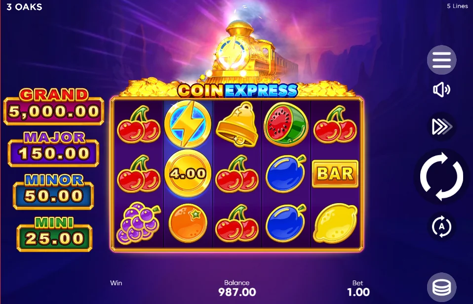 Coin Express slot features and rtp