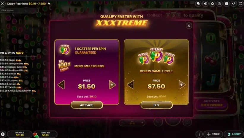 how to play Crazy Pachinko slot game