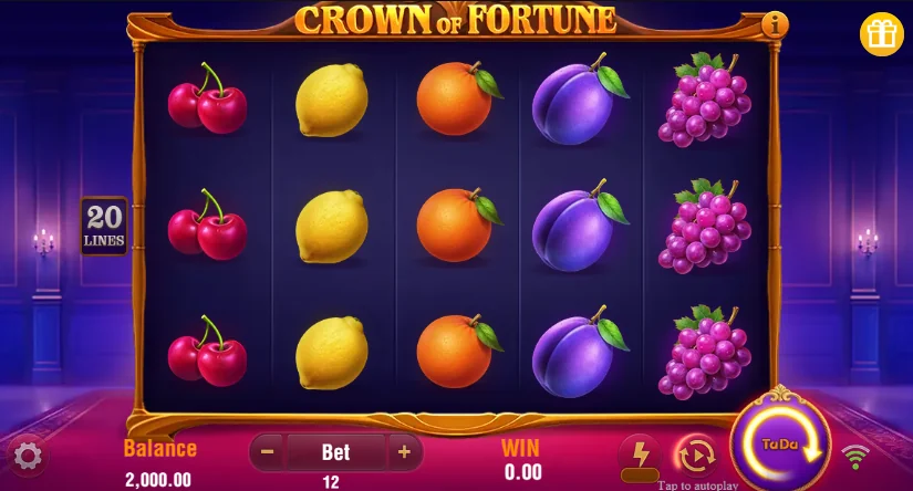 Crown of Fortune slot game screenshot