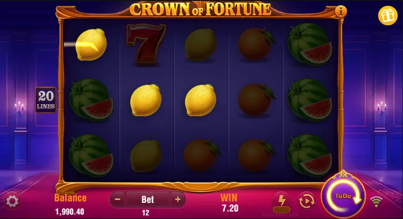 how to play Crown of Fortune slot game