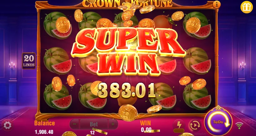 Crown of Fortune slot features and rtp
