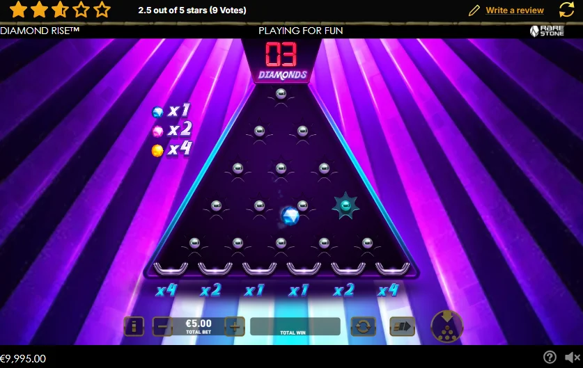 how to play Diamond Rise slot game