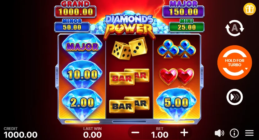 Diamonds Power slot game screenshot