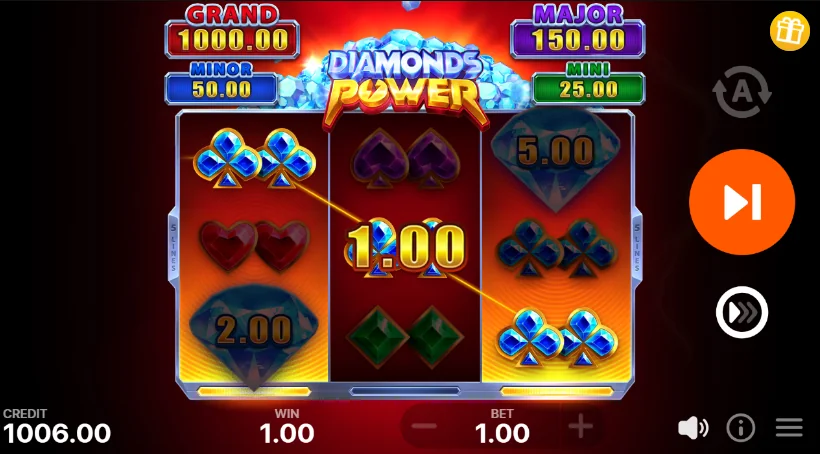 Diamonds Power slot features and rtp