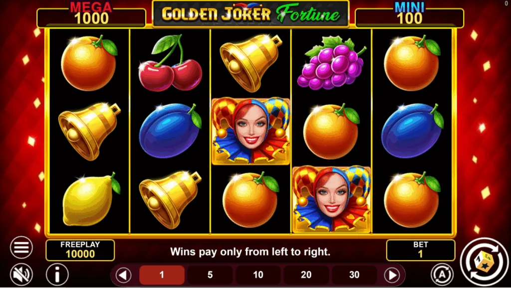 Golden Joker Fortune slot game screenshot