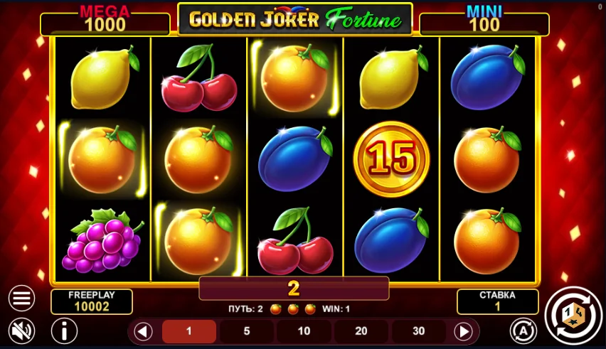Golden Joker Fortune slot features and rtp