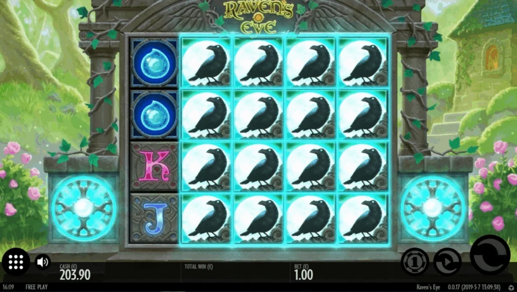 how to play Raven's Eye slot game