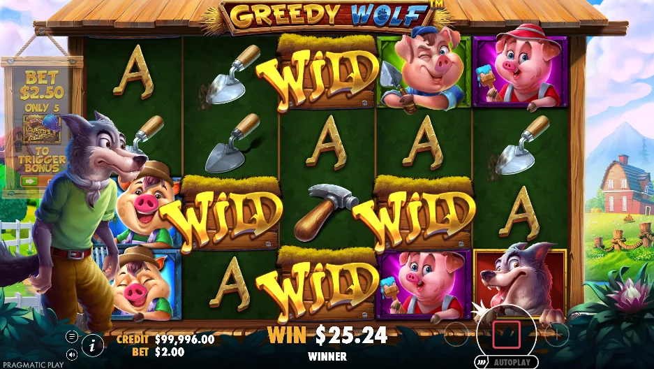 Greedy wolf slot game