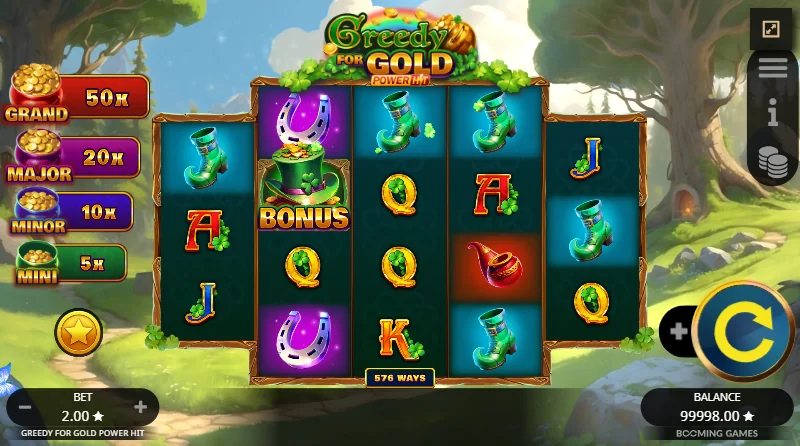 Greedy for gold power hit demo gameplay how to play