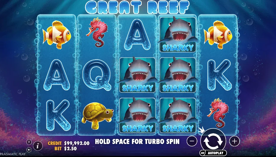 Great reef slot features and rtp