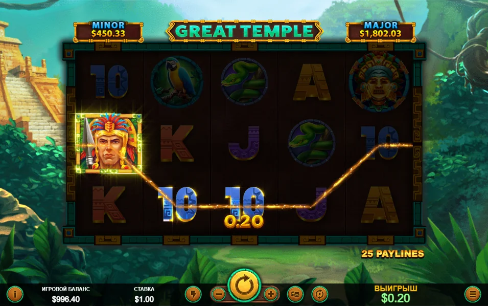 Great temple slot features and rtp