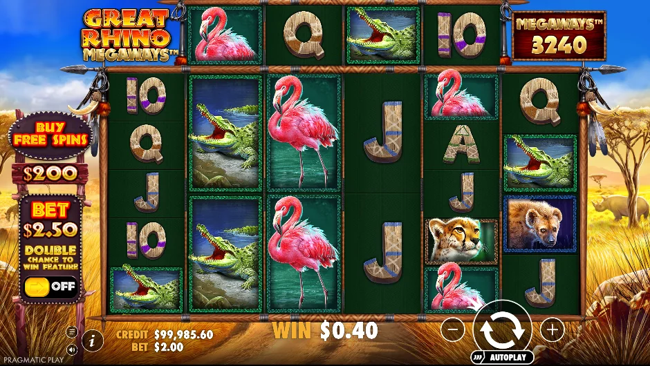 Great rhino megaways slot features and rtp