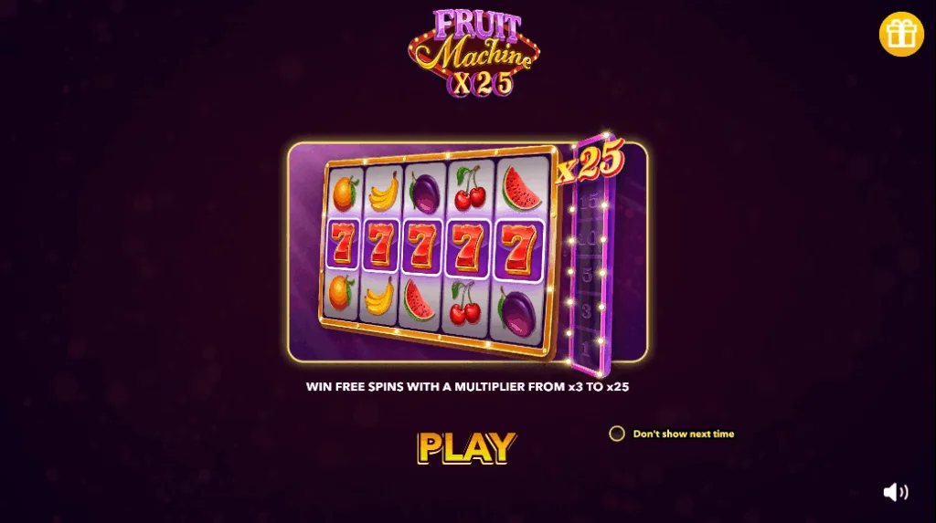 Fruit Machine X25 slot game screenshot