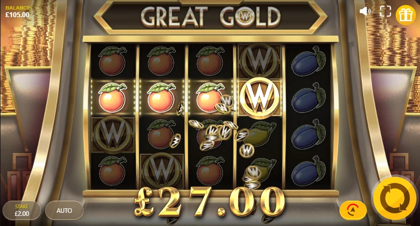 Great gold slot features and rtp