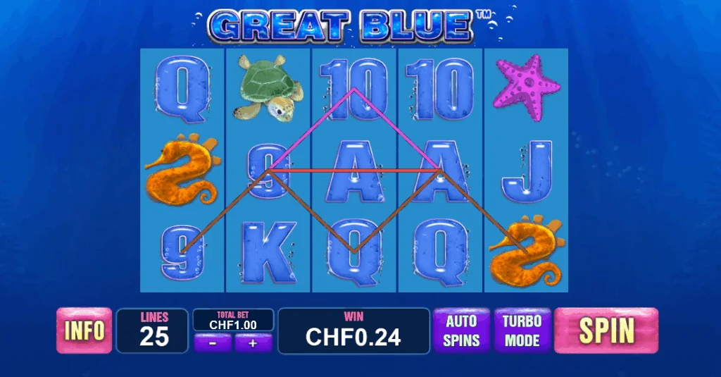 Great blue slot game