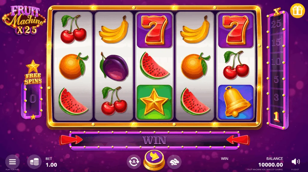Fruit Machine X25 demo gameplay