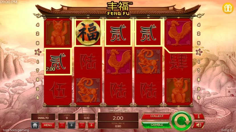 Feng fu slot features and rtp
