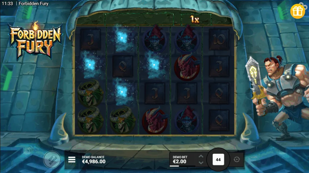 Forbidden Fury slot features and rtp