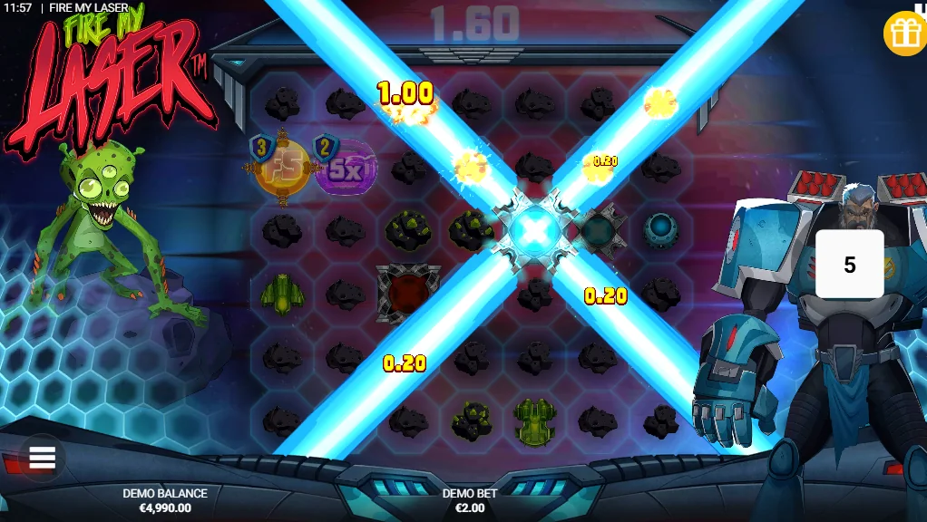Fire My Laser slot features and rtp