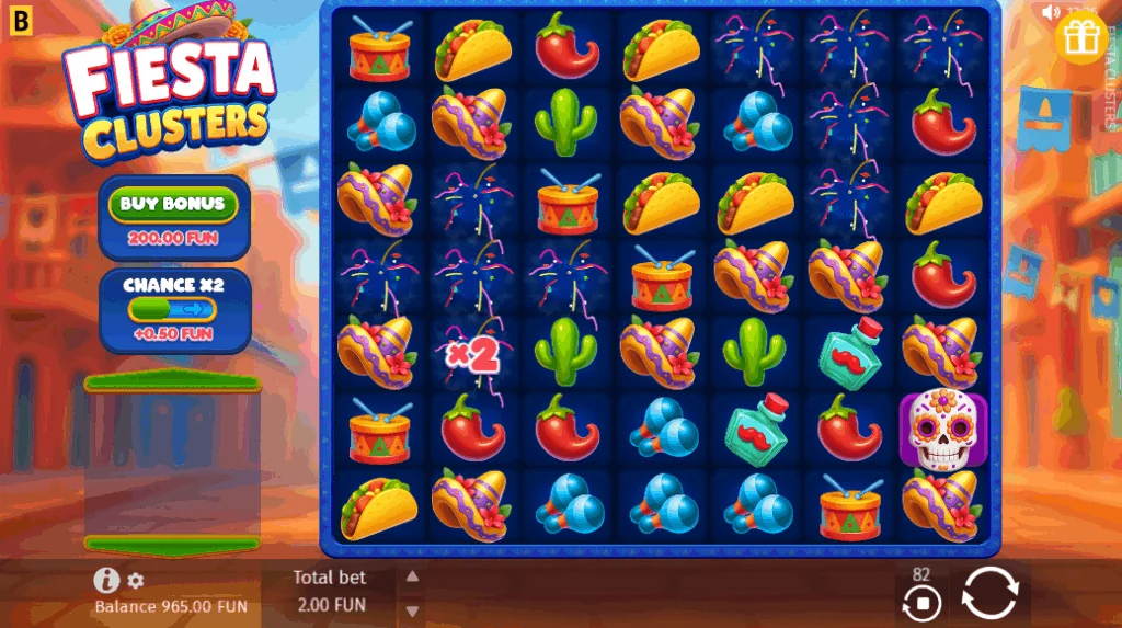 how to play Fiesta Clusters slot game