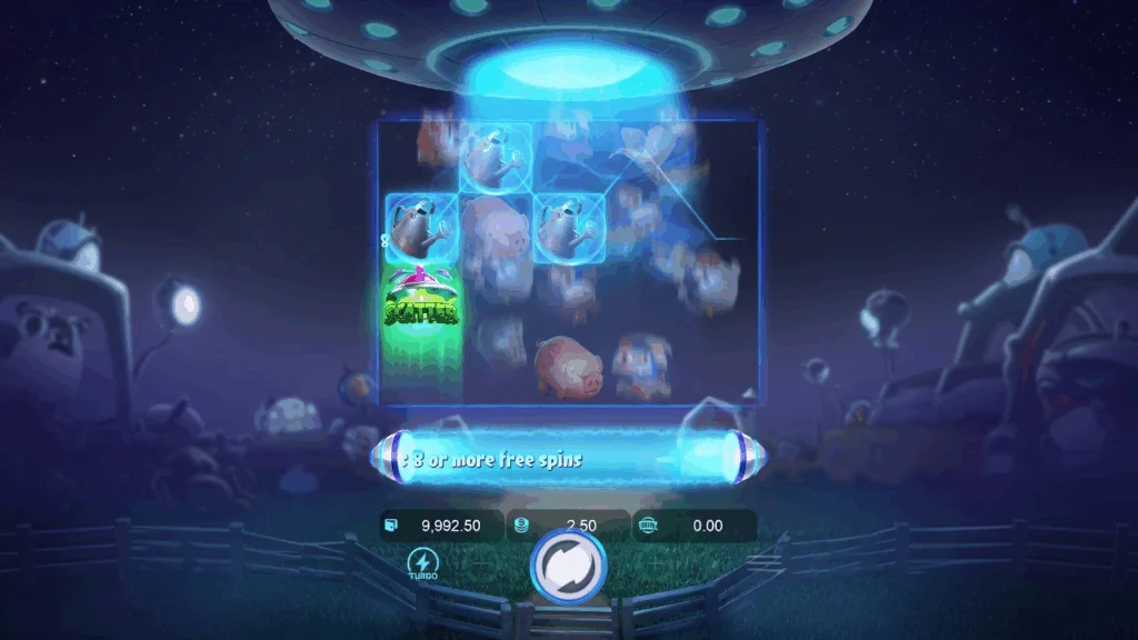 Farm Invaders slot game screenshot