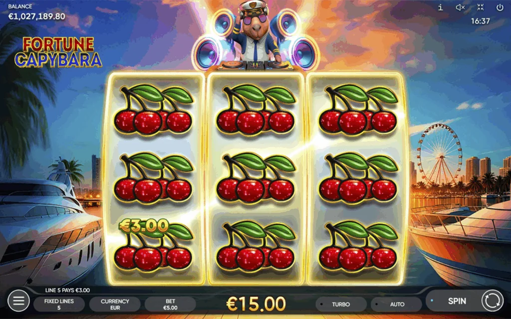 Fortune Capybara slot game screenshot