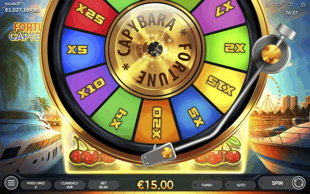 Fortune Capybara slot features and rtp