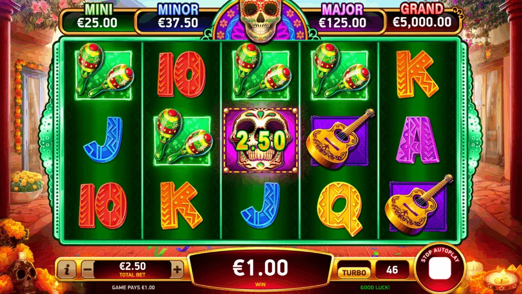 Feliz Día De Los Muertos slot features and rtp