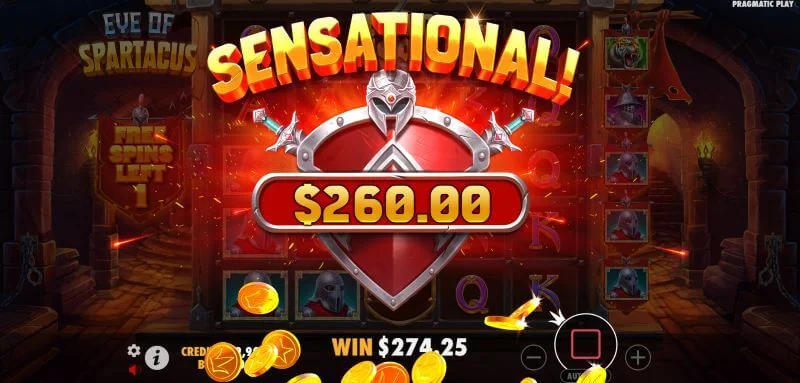 Eye Of Spartacus slot features and rtp