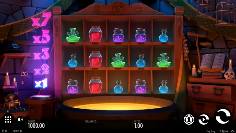 Frog Grog slot game screenshot
