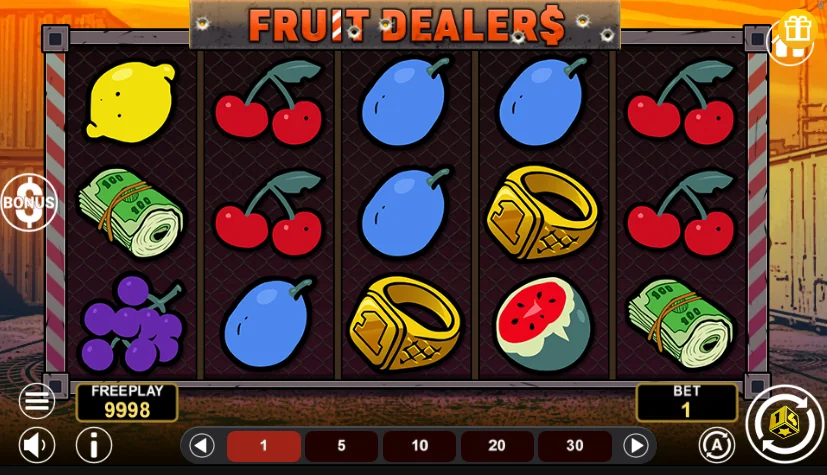 Fruit Dealers slot game screenshot