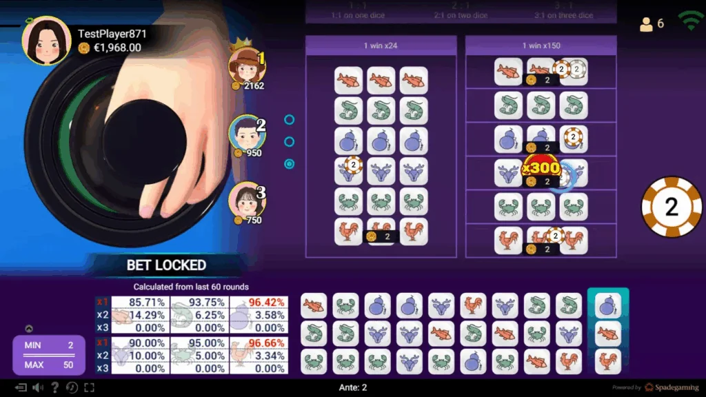 Fish Prawn Crab 2 slot features and rtp