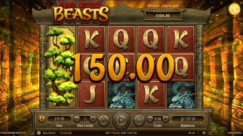 Four Divine Beasts slot game