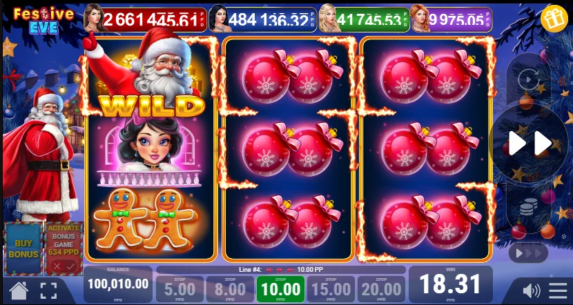 Festive eve slot features and rtp
