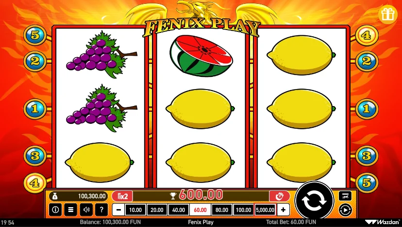 Fenix play slot features and rtp