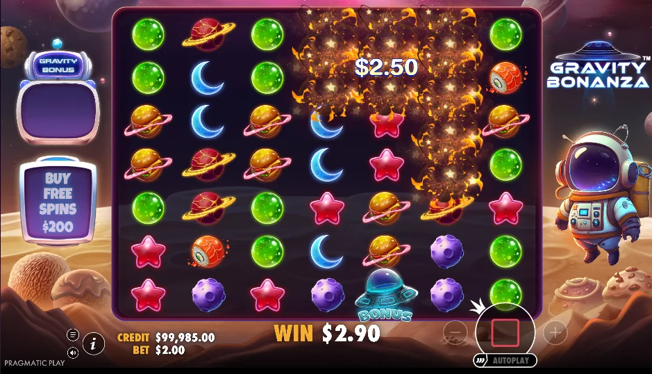Gravity bonanza slot game