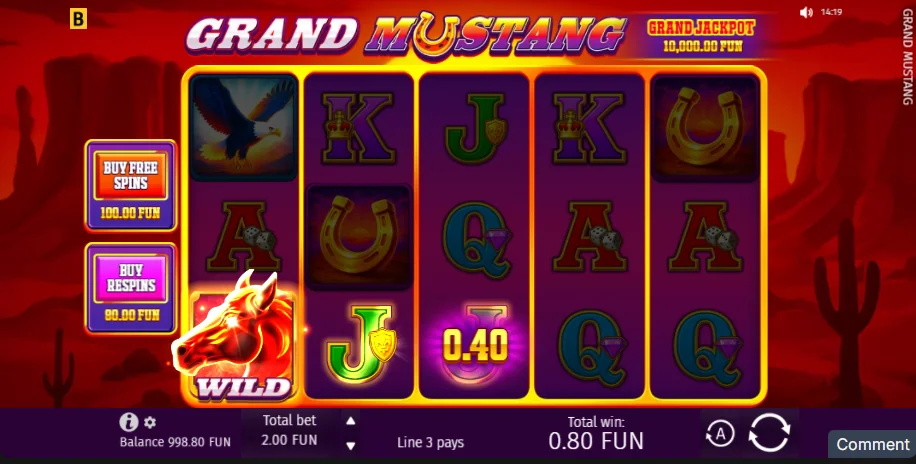 Grand mustang slot game