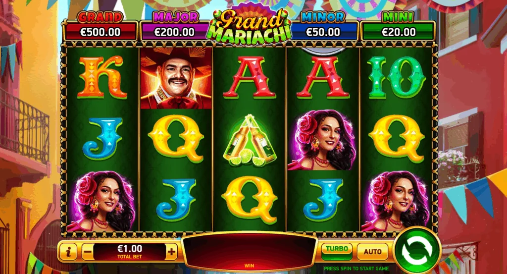 Grand mariachi slot game screenshot
