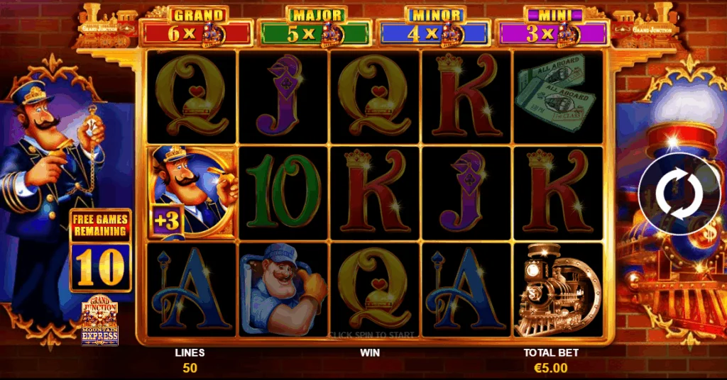 Grand junction mountain express slot game
