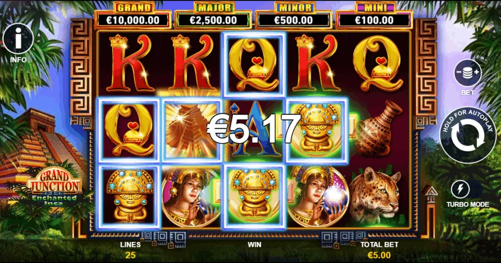 Grand junction enchanted inca slot game